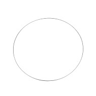 Cerc metalic pentru dreamcatchere, Ø60 cm - argintiu