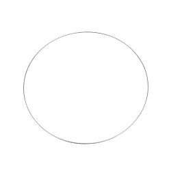 Cerc metalic pentru dreamcatchere, Ø60 cm - argintiu