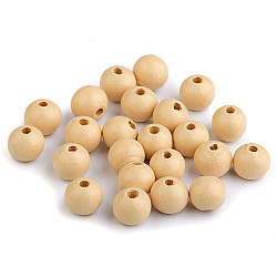 Mărgele din lemn, Ø10 mm (pachet 20 g) - bej