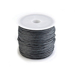 Șnur din bumbac cerat, Ø 0.8 mm (rola 25 m) - gri oțel