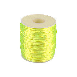 Șnur satinat, Ø1 mm (rola cca. 80 - 100 m) - galben - neon
