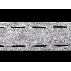 Bandă betelie termoadezivă / întăritură betelie, cu doua fante, lățime 55 mm, 100 m - alb