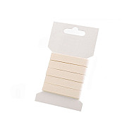 Bandă bumbac Herringbone, lățime 10 mm (card 3 m) - ecru deschis