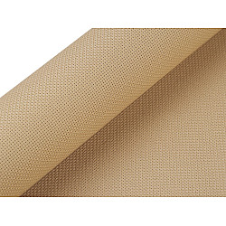 Etamină pentru brodat Kanava, lățime 50 cm (rola 5 m) - natural mediu