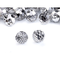 Nasturi Crystal, Ø10 mm (pachet 20 buc.) - Argintiu