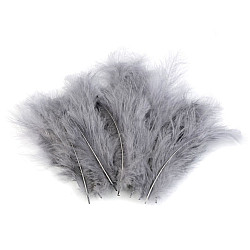 Pene decorative de struț, lungime 9-16 cm - gri