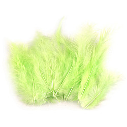 Pene decorative de struț, lungime 9-16 cm - verde deschis