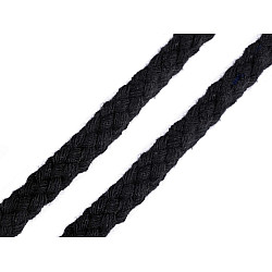 Șnur bumbac, Ø10-12 mm (card 10 m) - negru