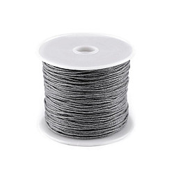 Șnur din bumbac cerat, Ø1 mm (rola cca. 20-30 m) - gri mediu