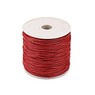 Șnur din bumbac cerat, Ø1 mm (rola cca. 20-30 m) - roșu căpșună