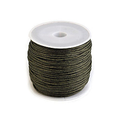 Șnur din bumbac cerat, Ø1 mm (rola cca. 20-30 m) - verde - kaki