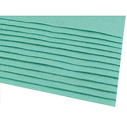 Coli fetru, 20x30 cm, 166 g / m², 2 bucati - turcoaz verde