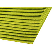 Coli fetru, 20x30 cm, 300 g / m², 2 bucati - verde măr