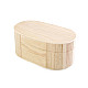 Cutie ovala din lemn - 8.5 x 15 x 6.5 cm Cutie ovala din lemn - 8.5 x 15 x 6.5 cm