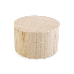 Cutie rotunda din lemn - D 11.5 x 7 cm
