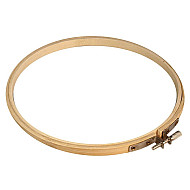 Gherghef din bambus pentru brodat, Ø19,7 cm