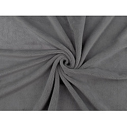 Micropluș / Soft Fleece Minky, la metru - gri