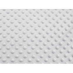 Pluș Minky cu buline 3D, 380 g/m², la metru - gri deschis