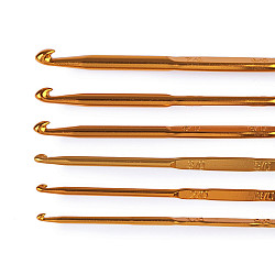 Set croșete cu două capete Nr. 1-8, arămiu deschis