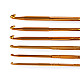 Set croșete cu două capete Nr. 1-8, arămiu deschis Set croșete cu două capete Nr. 1-8, arămiu deschis
