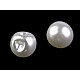 Perle de cusut / nasturi, Ø14 mm, crem sidefat, 10 buc. Perle de cusut / nasturi, Ø14 mm, crem sidefat, 10 buc.