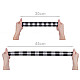 Elastic lat carouri la metru, lățime 40 mm - albastru Elastic lat carouri la metru, lățime 40 mm - albastru