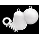 Agățători pentru polistiren, 1,1x2,5 cm (set 12 Buc.) - alb lăptos Agățători pentru polistiren, 1,1x2,5 cm (set 12 Buc.) - alb lăptos