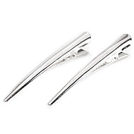 Clipsuri metalice, pentru păr , lungime 75 mm, argintiu, 4 buc.
