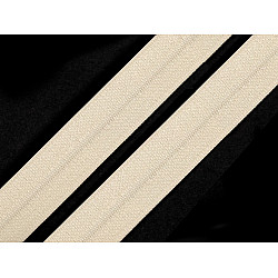 Elastic bias, lățime 20 mm (card 25 m) - galben vanilie