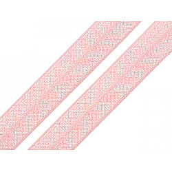 Elastic bias, lățime 20 mm (card 25 m) - roz deschis