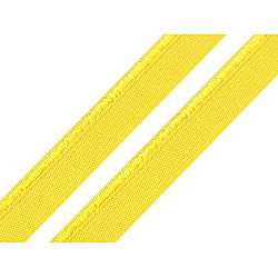 Elastic cu paspoal, lățime 11 mm (card 25 m) - galben