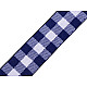 Elastic lat carouri la metru, lățime 40 mm - albastru Elastic lat carouri la metru, lățime 40 mm - albastru