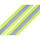 Elastic lat cu bandă reflectorizantă la metru, lățime 40 mm - galben verzui strident - neon Elastic lat cu bandă reflectorizantă la metru, lățime 40 mm - galben verzui strident - neon