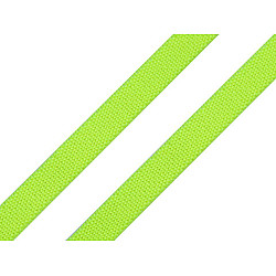 Elastic moale confecții / bretele, lățime 8 mm (card 9 m) - galben verzui strident