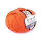 Fir de tricotat Gina / Jeans, 50 g - portocaliu Fir de tricotat Gina / Jeans, 50 g - portocaliu