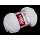 Fir de tricotat plușat Chenille, 100 g, alb Fir de tricotat plușat Chenille, 100 g, alb