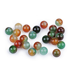 Mărgele din Agat multicolor sintetic, Ø8 mm (pachet 10 Buc.)