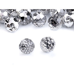 Nasturi Crystal, Ø10 mm, argintiu, 20 buc.