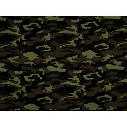 Tricot bumbac la metru, verde camuflaj