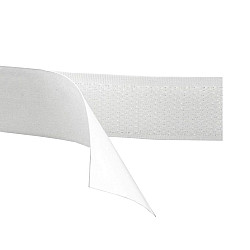 Arici - bandă scai autoadezivă, 20 mm, White, 25 m