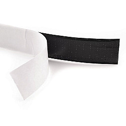 Arici - bandă scai autoadezivă 20 mm, negru, 25 m