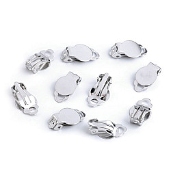 Bază cercei cu clips, 10x18 mm, platinum , 10 buc.