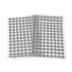 Buline arici autoadezive, complet (puf + scai), Ø10 mm, gri porumbel