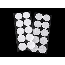 Buline arici autoadezive, complet (puf + scai), Ø35 mm, alb