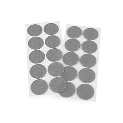 Buline arici autoadezive, complet (puf + scai), Ø35 mm, gri