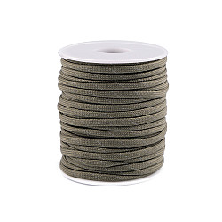 Cordelină paracord cu fir reflectorizant, Ø4 mm (rola 5 m) -  gri verzui