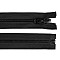 Fermoar injectat reversibil, lungime 70 cm, negru
