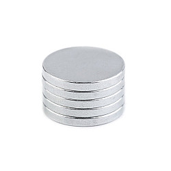 Magnet rotund, Ø15 mm, nichel, 10 buc.