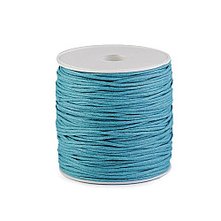 Șnur din bumbac cerat, Ø1,5-2 mm, bleu turcoaz