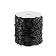 Șnur din bumbac cerat, Ø1,5-2 mm, negru